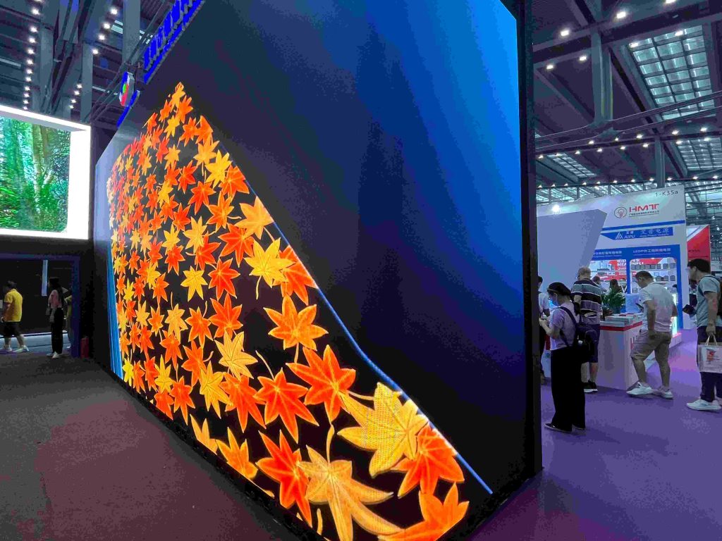 Flexible LED screen in design