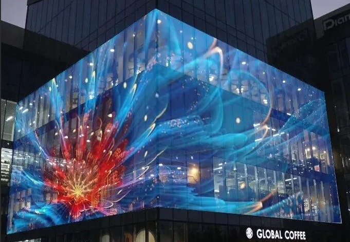Transparent Led Curtain Screen's advantages in light transmittance and wind pressure reduction