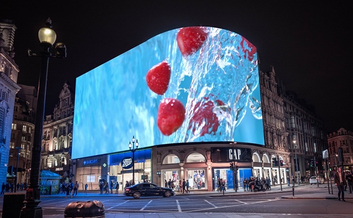 IP65 outdoor fixed LED advertising display for commercial plazas