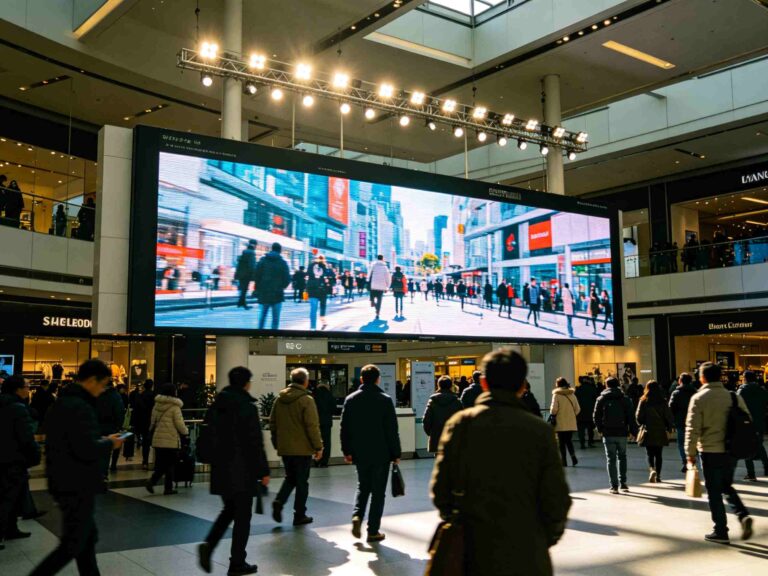 Shopping mall large screen display